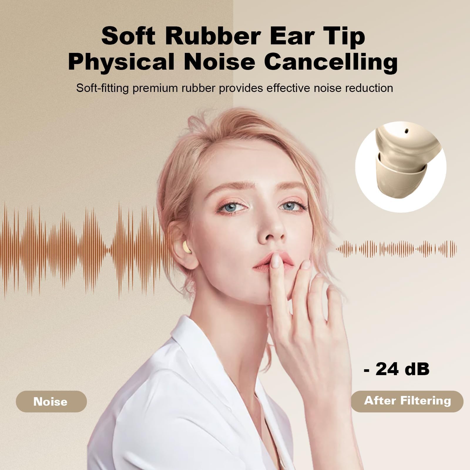 Wireless Sleep Earbuds for Side Sleepers - Smallest Invisible Bluetooth Earbuds with Noise Cancelling for Comfortable Sleeping | Perfect for Travel, Meditation & Nighttime Relaxation