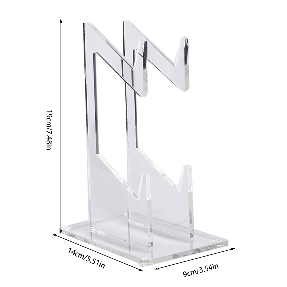 Premium ARHAR Acrylic Controller & Headphone Holder - 2-Tier Transparent Gaming Accessory Organizer for PS5, Xbox, PC - Perfect for Home, Office, Studio & Bedroom Gaming Setup