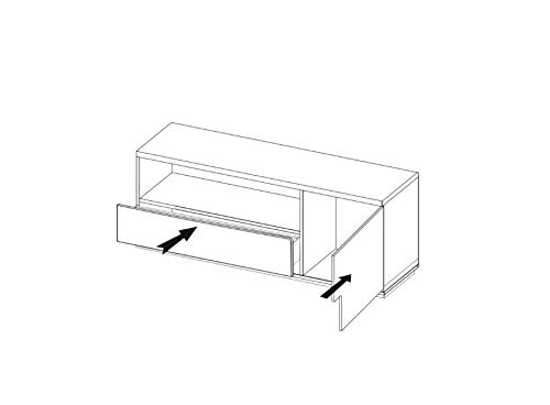 ONEL 2 TV Stand for Living Room - Modern White Entertainment Center with Storage Shelf | Perfect for Flat Screen TVs, Gaming Consoles & Media Devices