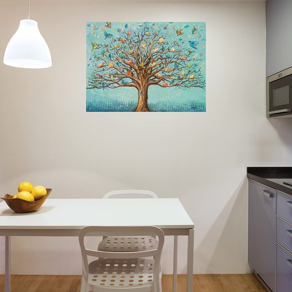 Patricia Pinto Fine Art Canvas Wall Decor - Ready to Hang 32x24 Inch Migration Painting for Living Room, Bedroom, Office & Home Decor | Modern Abstract Artwork for Interior Design