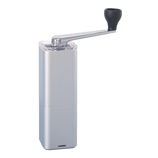 Hario PRISM Aluminum Coffee Grinder - Manual Hand Mill for Espresso, French Press & Pour Over - Compact & Portable for Home, Office & Travel Use