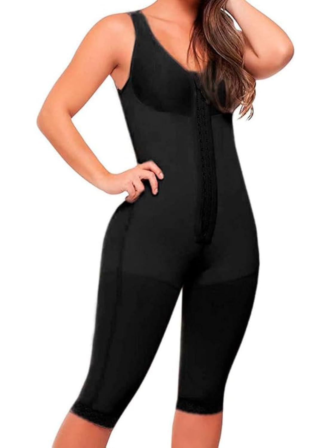 Fajitex Women's High Compression Shapewear - Colombian Fajas Moldeadoras Full Body Girdle with Built-in Bra | Tummy Control & Waist Trainer for Postpartum, Workout & Everyday Wear