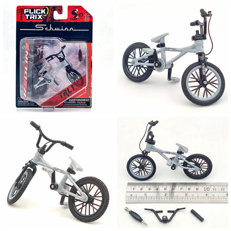 Premium FLICK TRIX Miniature BMX Finger Bike - Diecast Metal DeathTrap Bicycle Toy for Kids & Adults - Perfect for Office Desk, Stress Relief & Collectible Gift