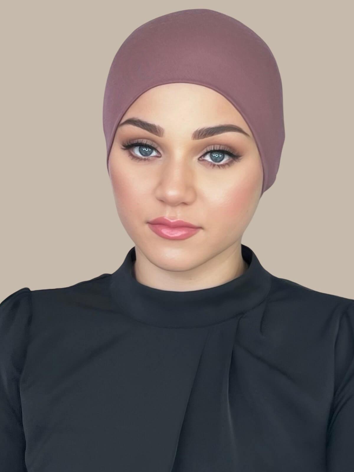 Premium Jersey Under Scarf - Soft & Comfortable Rose Taupe Head Wrap for Women - Perfect for Hijab, Workouts, and Everyday Wear