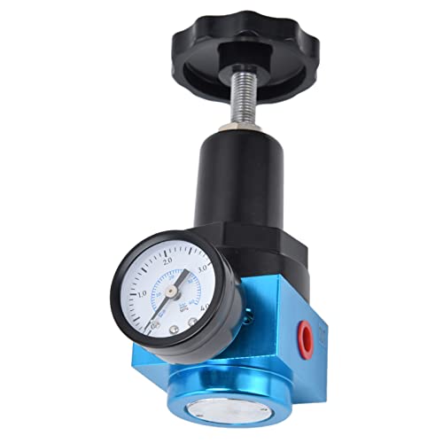 Aluminum Alloy Air Compressor Pressure Regulating Valve - Industrial Gas Treatment Pressure Reducer with Damage Control (QTYH-08) for HVAC Systems, Pneumatic Tools & Manufacturing Equipment