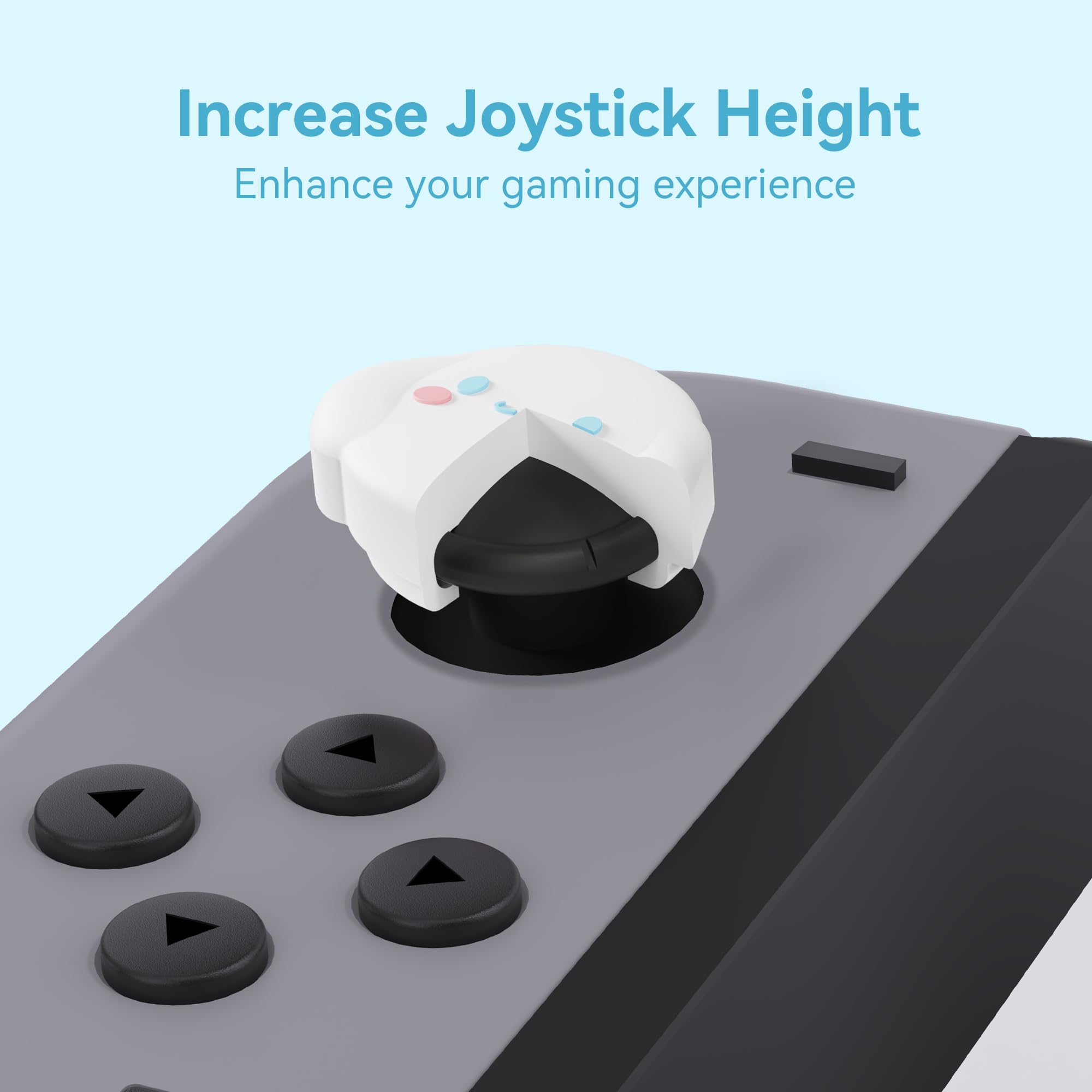 Yocore Soft Silicone Thumb Grips - Cute Thumb Grip Caps for Nintendo Switch/OLED/Switch Lite - Analog Stick Covers (4-Pack) - Perfect for Gaming Comfort & Enhanced Control