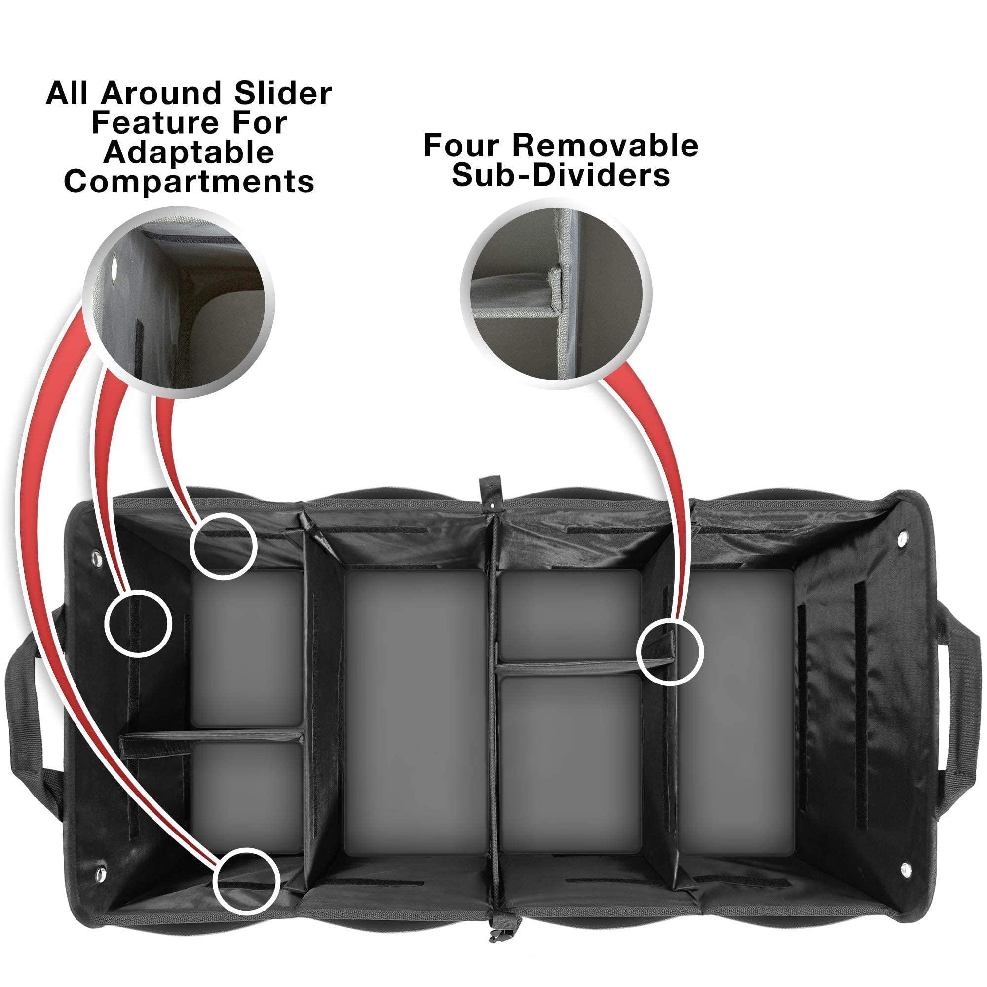 TRUNKCRATEPRO Car Trunk Organizer Bundle - 1 Regular & 1 XL Size for SUV, Truck, Van | Space Saving Storage Solution for Travel, Camping, Grocery Shopping | Save 15% on Combo Pack