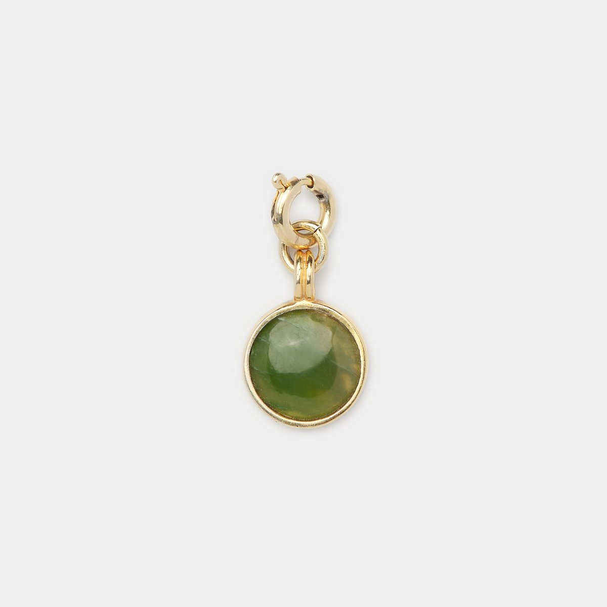Jade Charm on Cairo Chain - Elegant Handmade Necklace for Women, Spiritual & Healing Jewelry Gift for Meditation, Yoga & Boho Fashion