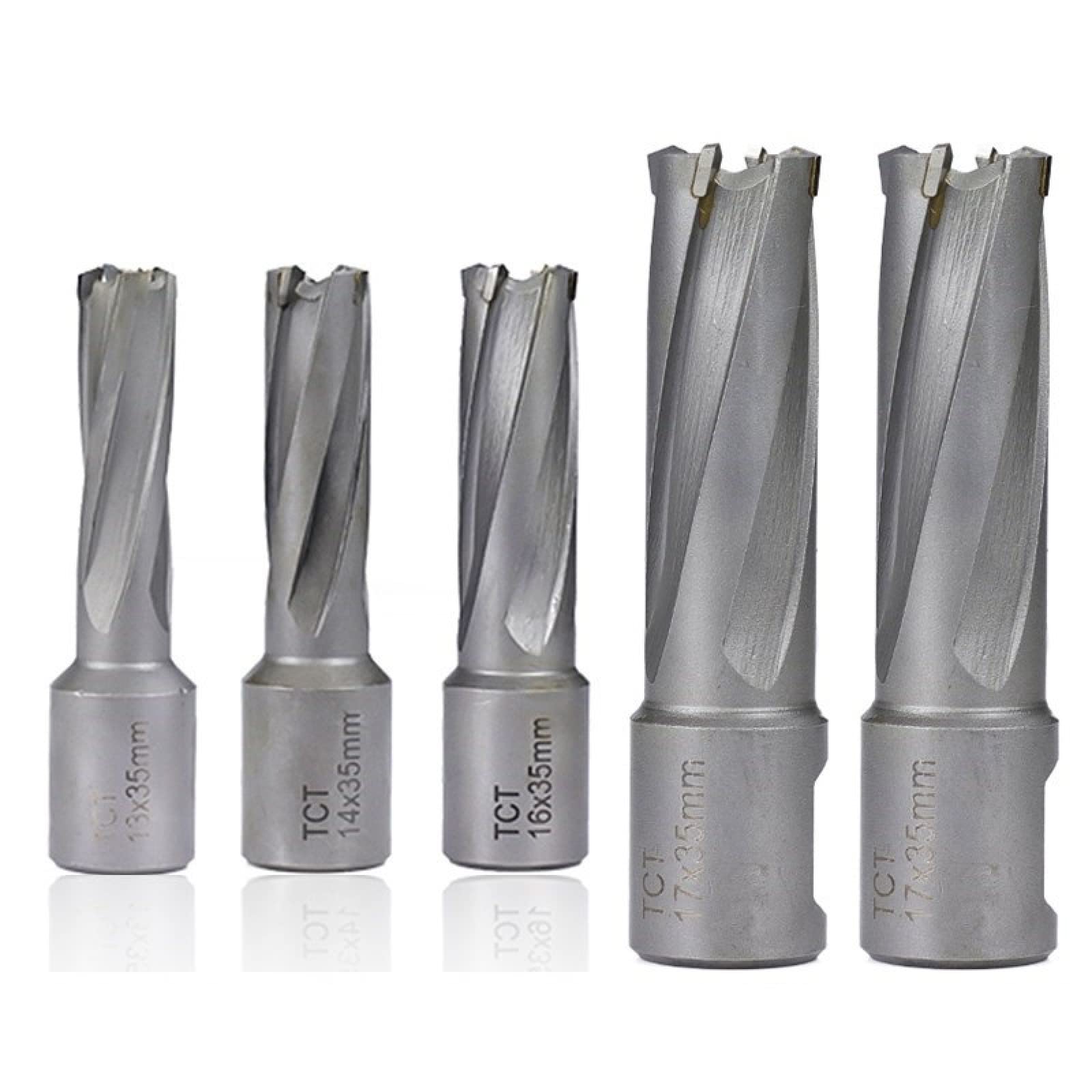 TCT Annular Cutter with Weldon Shank - 12x35mm Carbide Hole Saw for Metal Drilling | Magnetic Hollow Drill Bit for Steel, Iron & Aluminum | Perfect for Construction, Metal Fabrication & DIY Projects