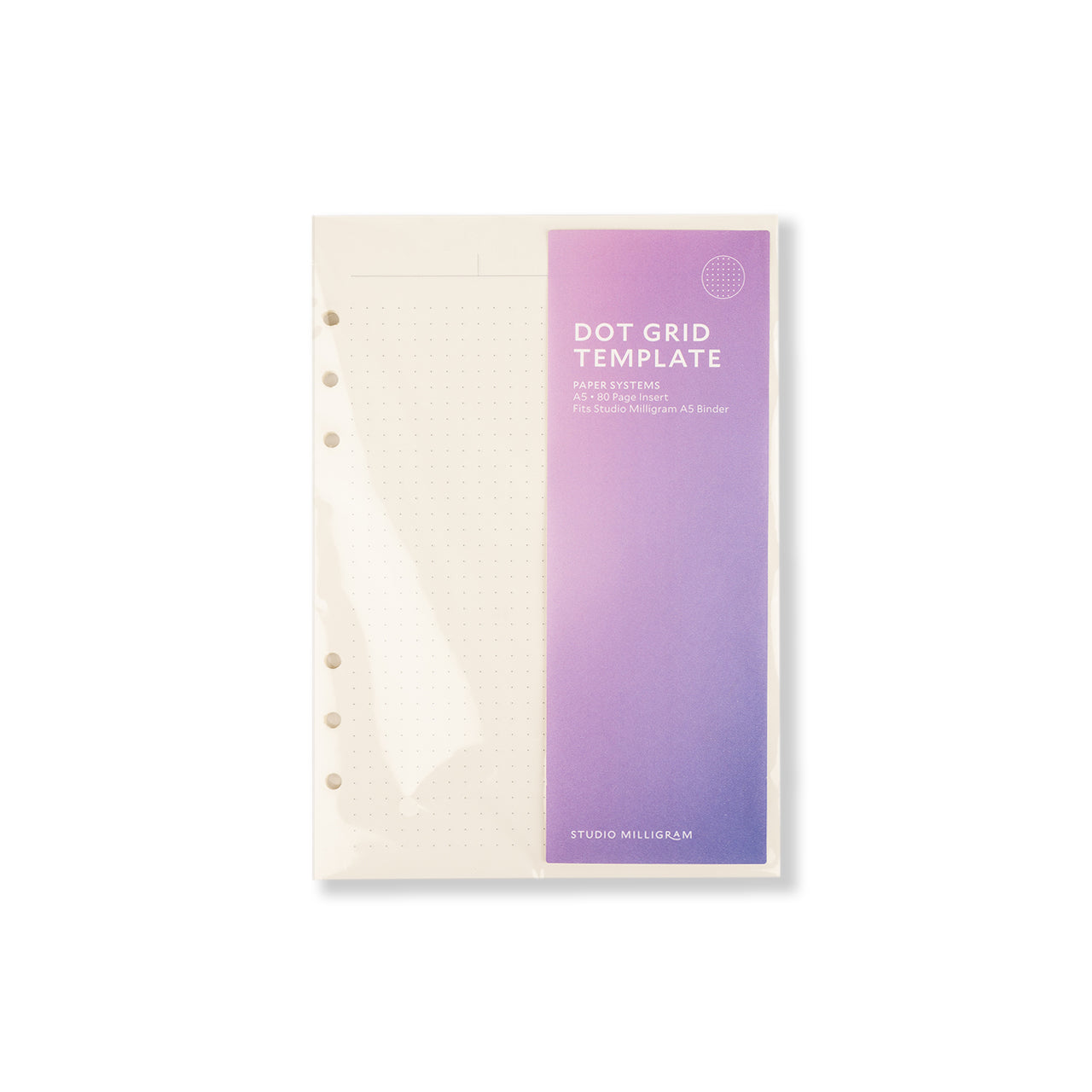 A5 Notebook Page Binder Insert - Refillable Loose Leaf Paper Organizer for Journals, Planners & DIY Scrapbooking - Perfect for Office, School & Creative Projects