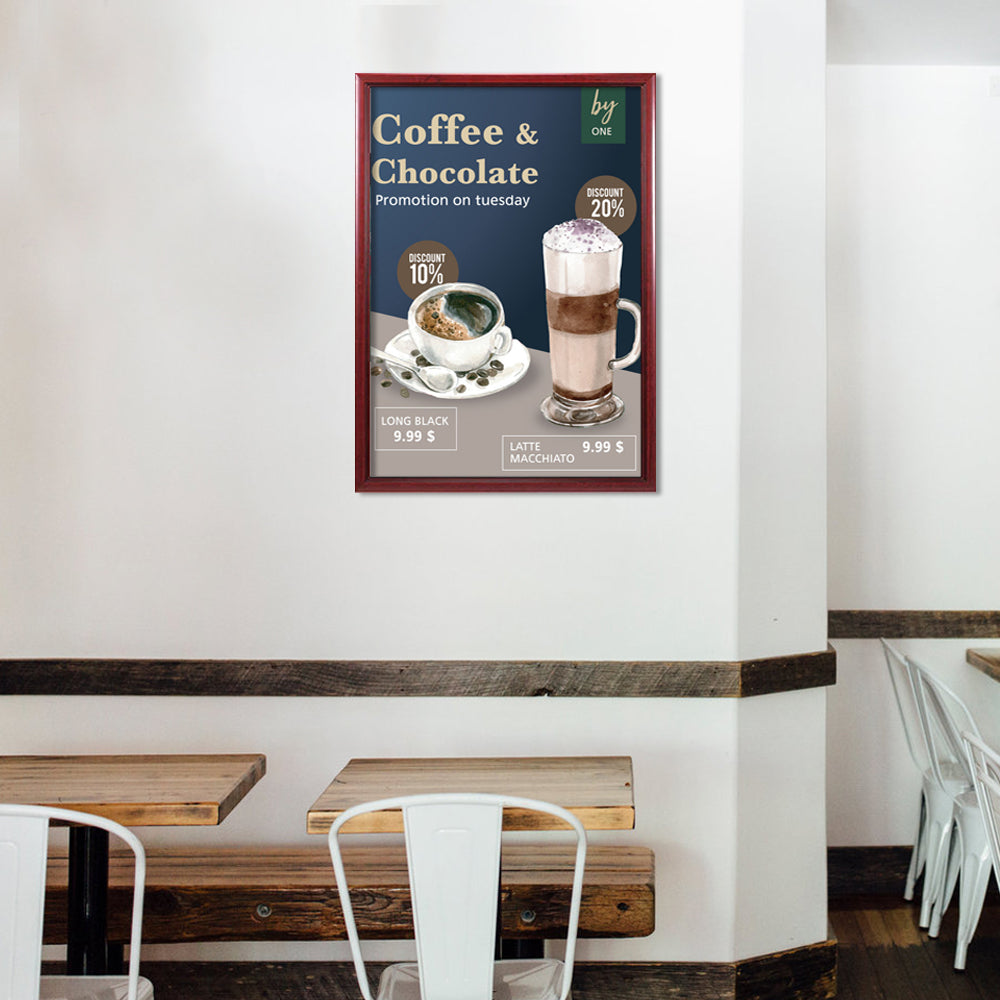 30x40 Wooden Poster Frame - Premium Quality Swing Frame for Wall Art Display - Perfect for Home Decor, Office, Gallery & Exhibition Use