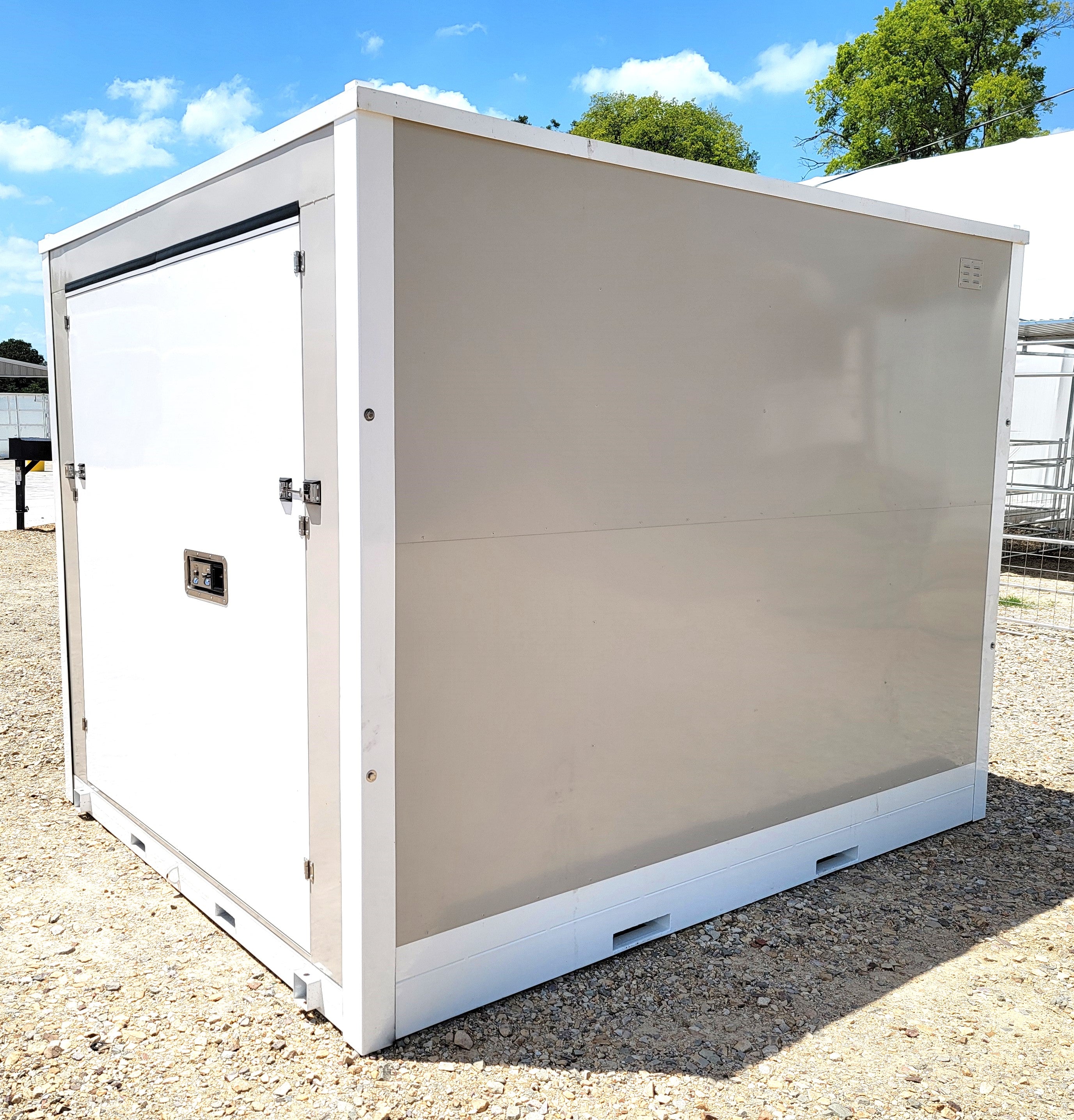 8'x10' Single Door Portable Relocatable Storage Shed - Durable Outdoor Storage Container for Backyard, Garden & Home Organization | Weather-Resistant & Easy Assembly