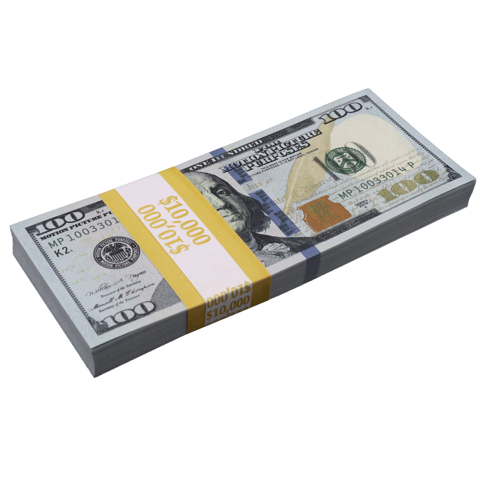 $50,000 Blank Filler New Series Stacks - Realistic Prop Money for Movies, Videos & Photography - Perfect for Film Productions, Social Media Content & Prank Videos