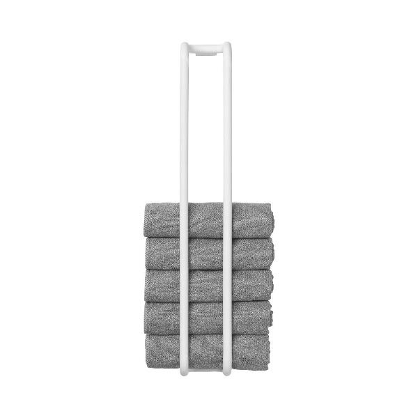 Stainless Steel Hand Towel Holder - Modern Bathroom & Kitchen Towel Rack with Strong Adhesive - Perfect for Home, RV, Dorm & Office Use