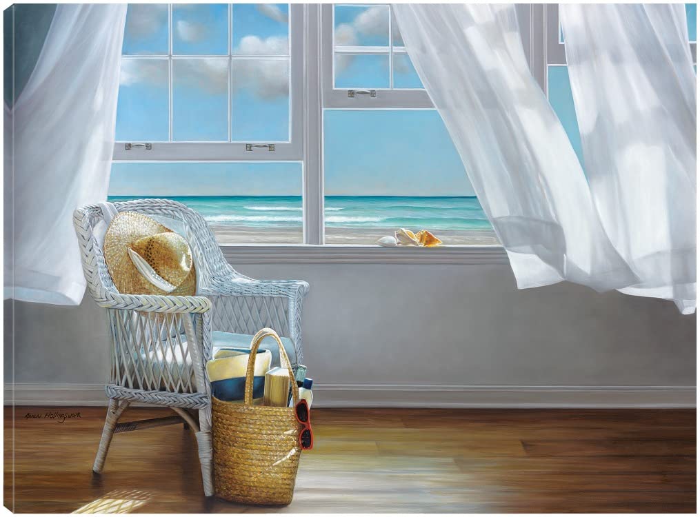Karen Hollingsworth Fine Art Canvas Wall Decor - Sense Memory Painting for Living Room, Bedroom, Office & More - Ready to Hang 56x42 Inches - Perfect for Home, Office & Commercial Spaces