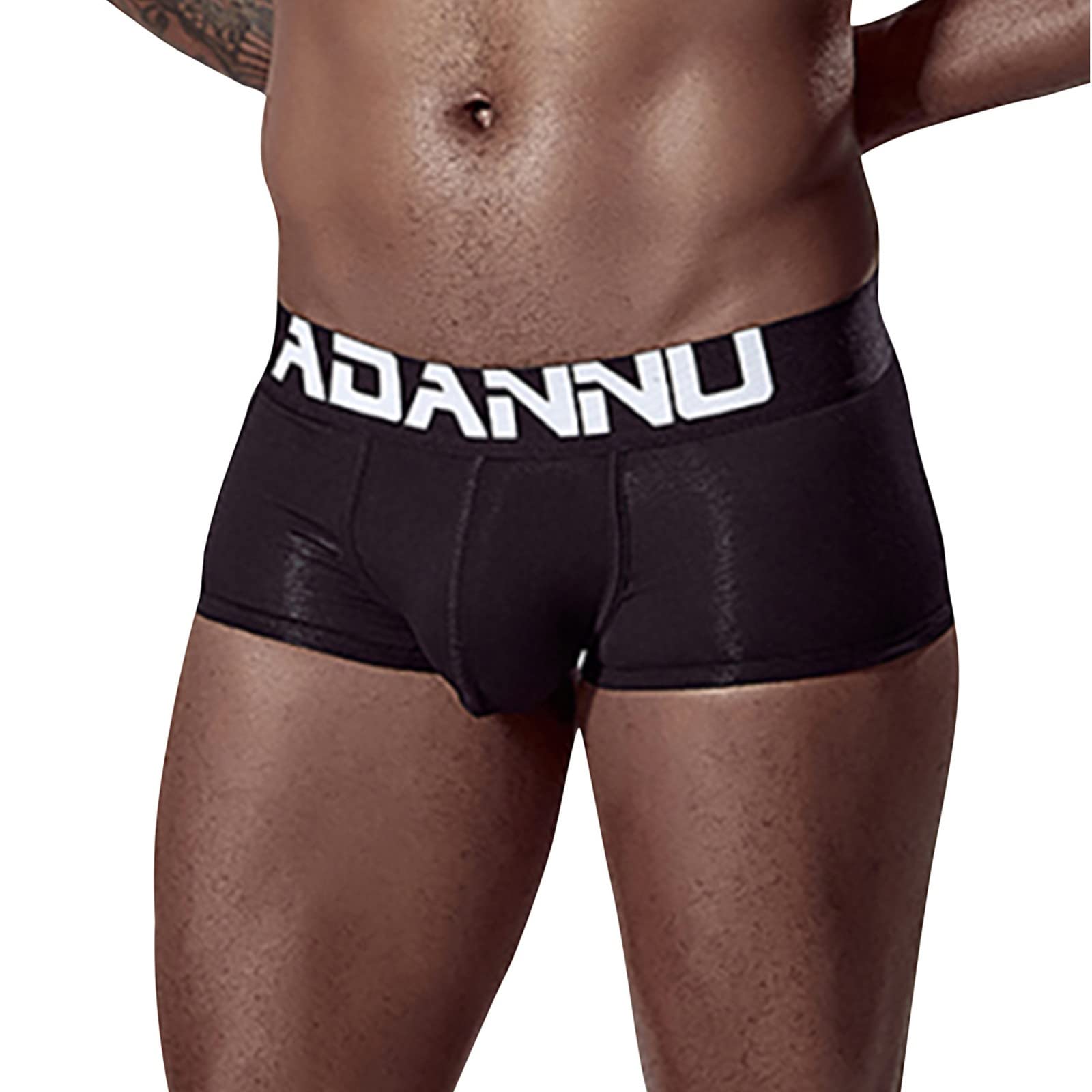 Sexy Men's Boxer Shorts - Solid Color Fashion Underwear with Sequins for Men | Comfortable & Stylish for Daily Wear, Sleepwear & Special Occasions