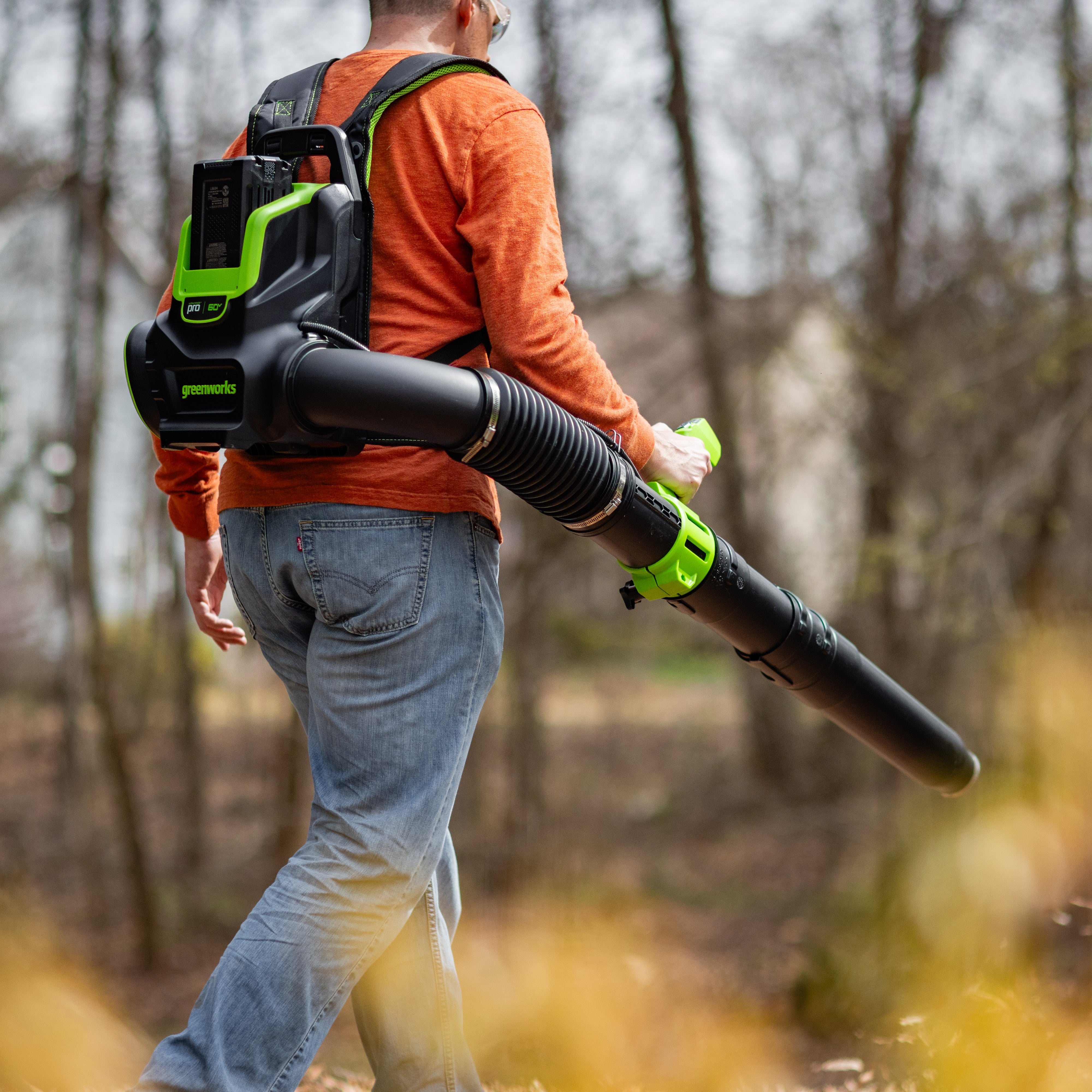 80V 800 CFM Cordless Battery Backpack Leaf Blower with 4.0Ah Battery & Fast Charger - Powerful Yard Cleanup for Leaves, Grass Clippings & Debris