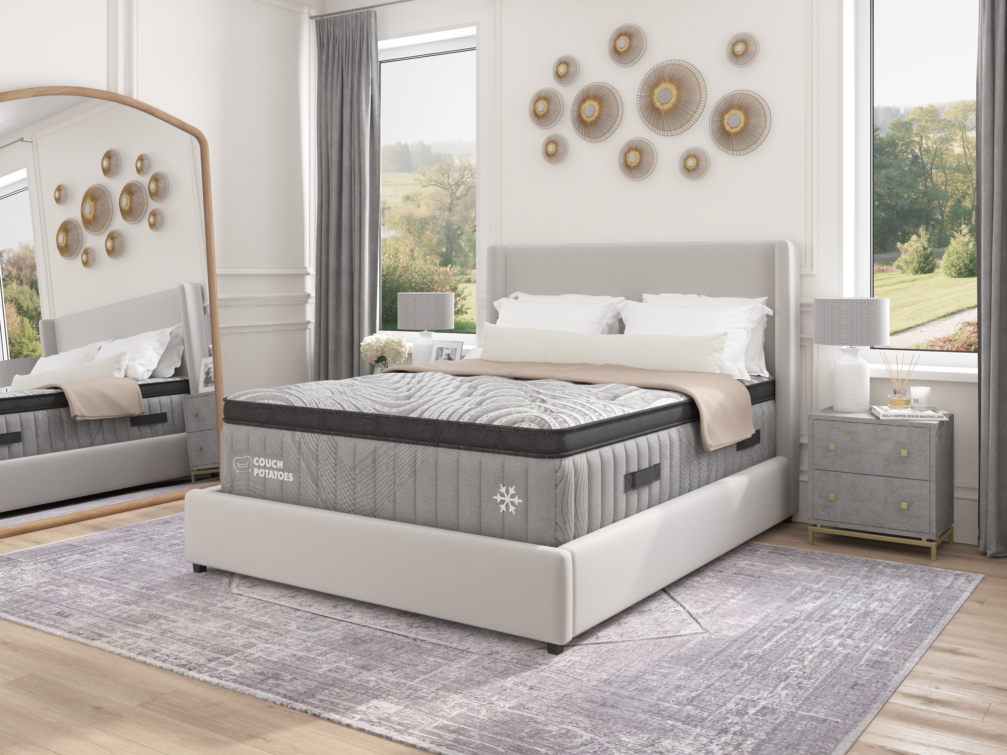 Medium ET Mattress for Couch Potatoes - Ultra Comfortable & Supportive Memory Foam Bed - Perfect for Lounging, Relaxing & Movie Nights