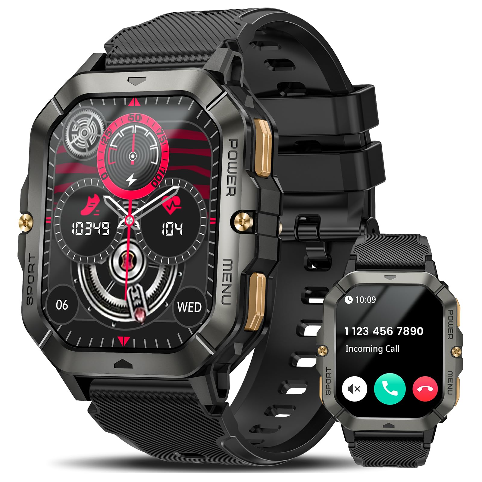 Military Smart Watches for Men - 2.02
