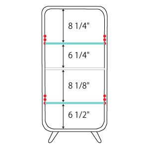 PaletteLife 4-Tier Figurine Display Case with Mirror Backboard - Woodgrain Gray BLT-612GY - Perfect for Collectible Dolls, Action Figures & Home Decor