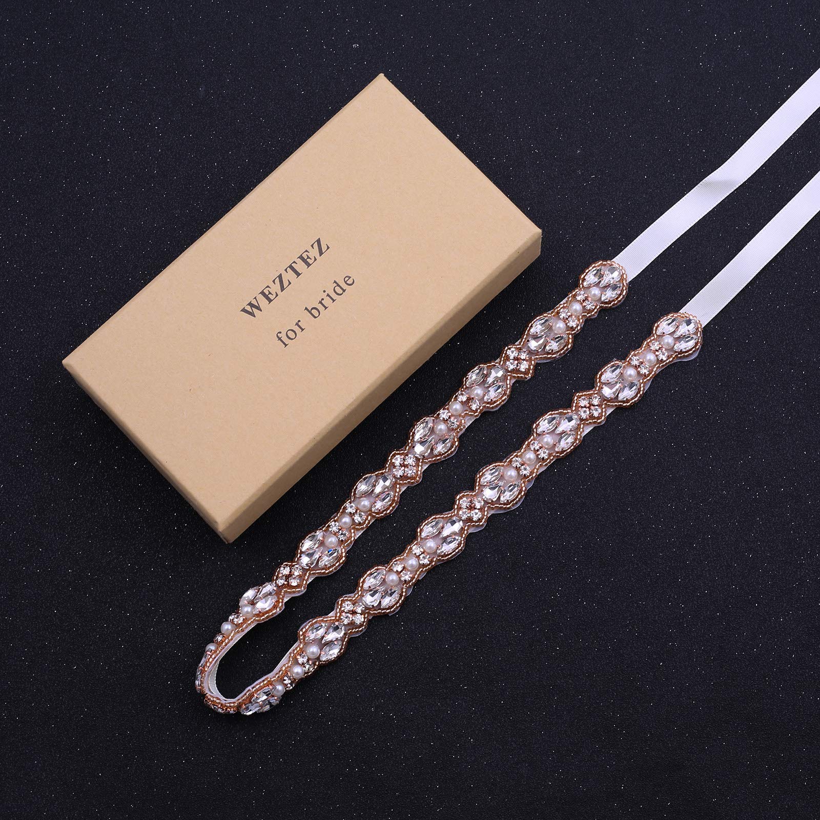 Sparkling Rhinestone Wedding Sash Belt for Women - Crystal Bridal Belt for Evening Dresses, Prom & Party Gowns - Perfect for Bridal Showers, Weddings & Special Occasions