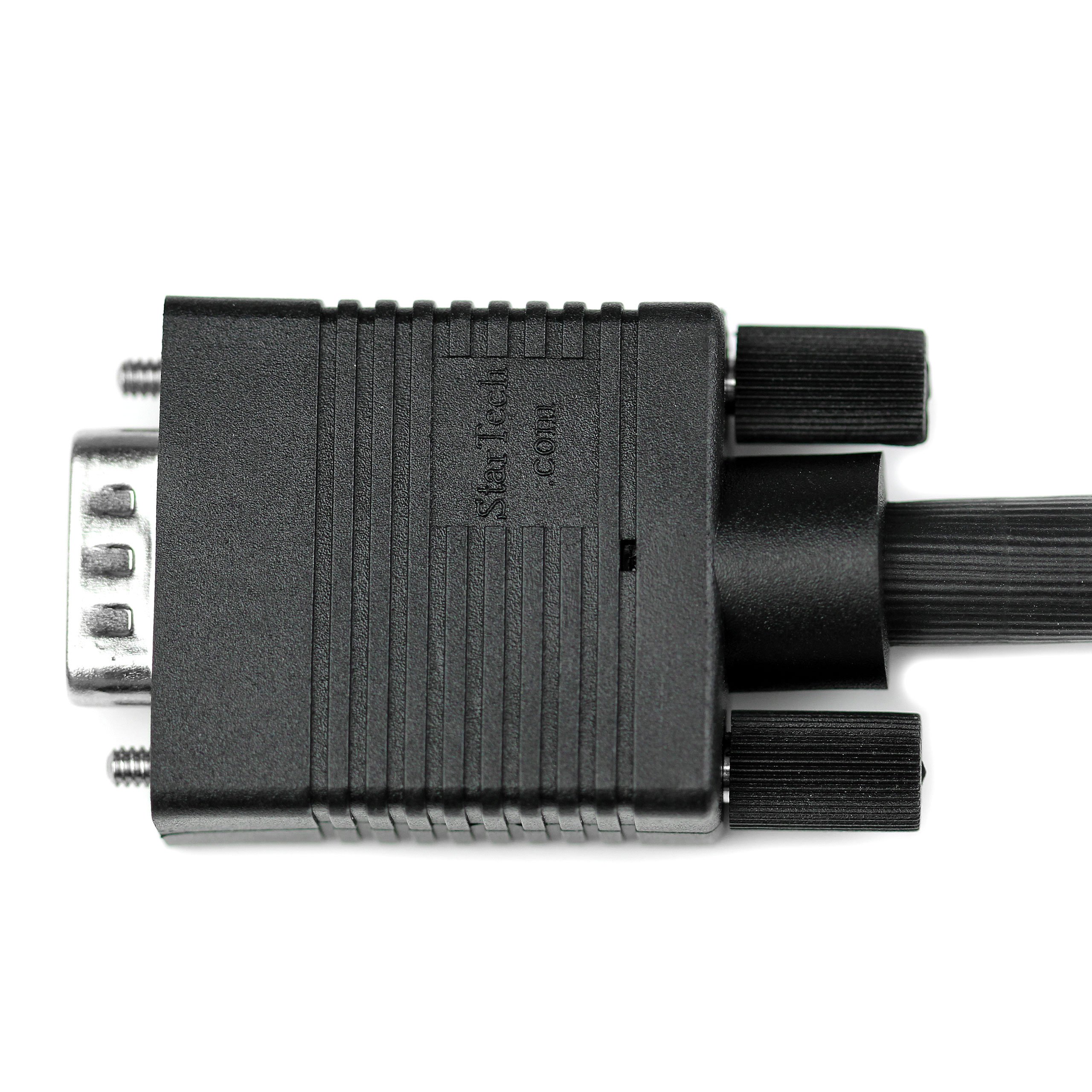 StarTech.com 1ft VGA to VGA Cable HD15 M/M - High Resolution Coaxial Monitor Cable for PC, Laptop, Projector - Perfect for Office, Home Theater & Gaming Setup (MXT101MMHQ1)