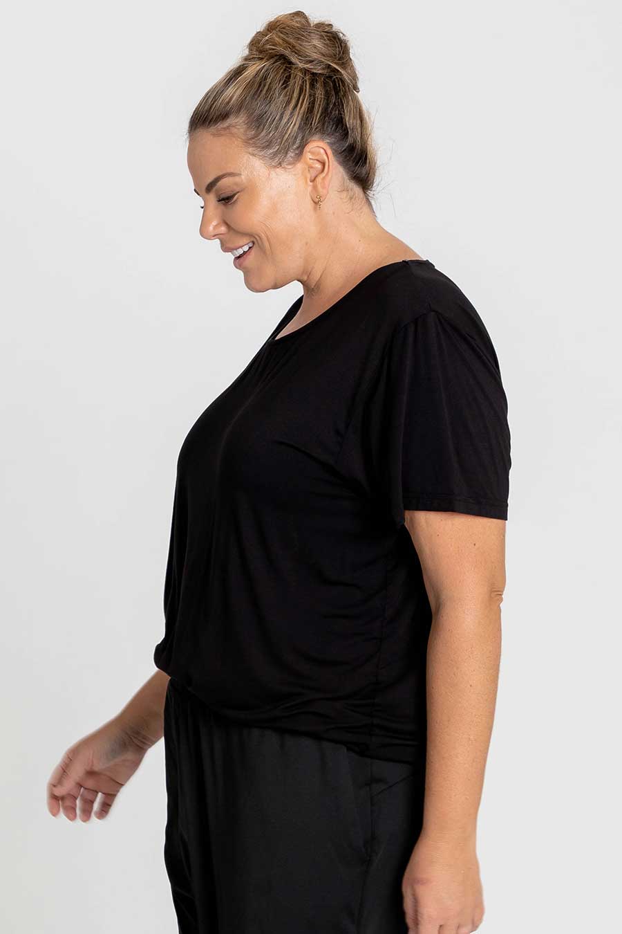 Classic Bamboo T-Shirt for Men & Women | Soft Eco-Friendly Black Cotton Tee | Casual Wear, Lounge & Everyday Outfits