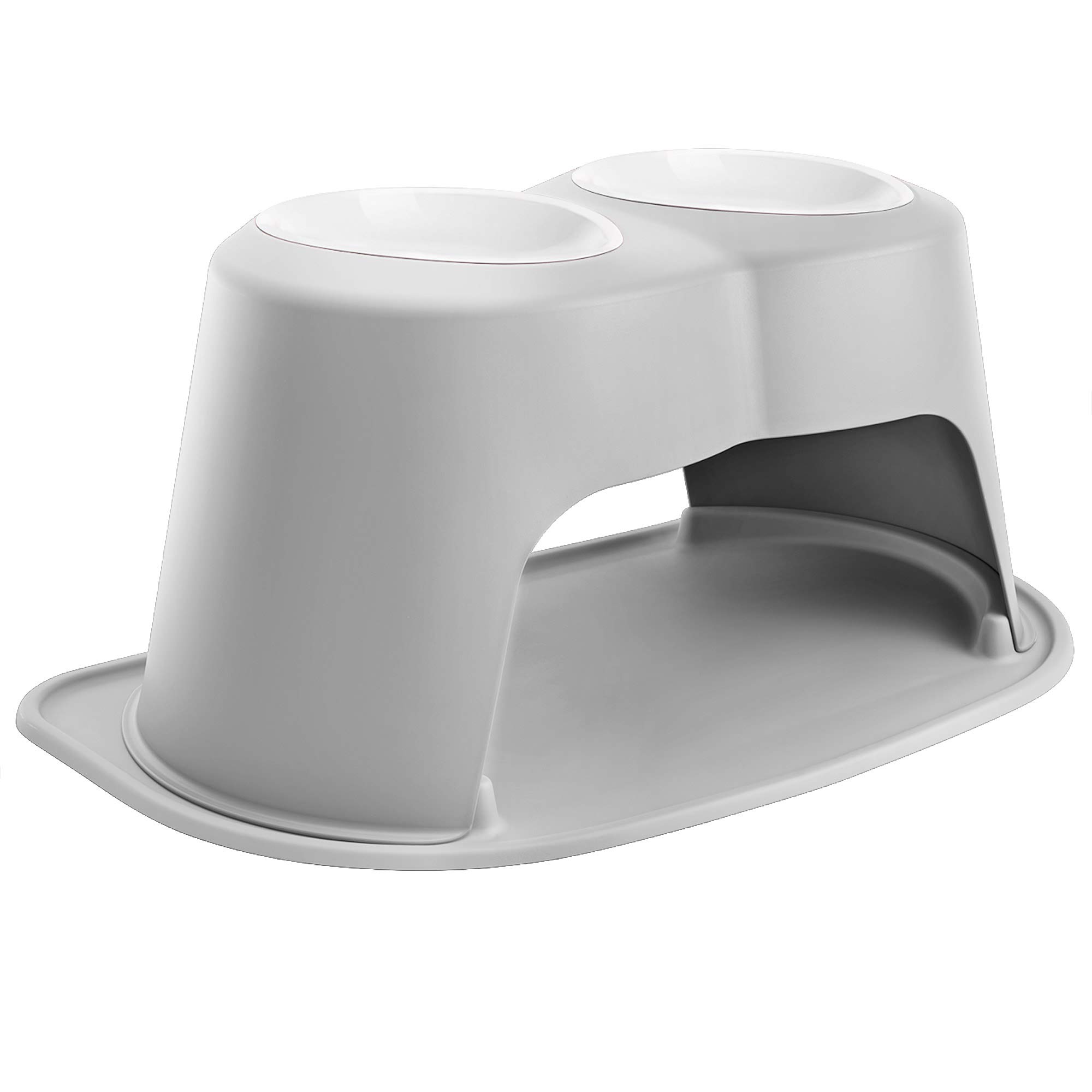 WeatherTech Double High Pet Feeding System with Plastic Dog and Cat Bowls - 14