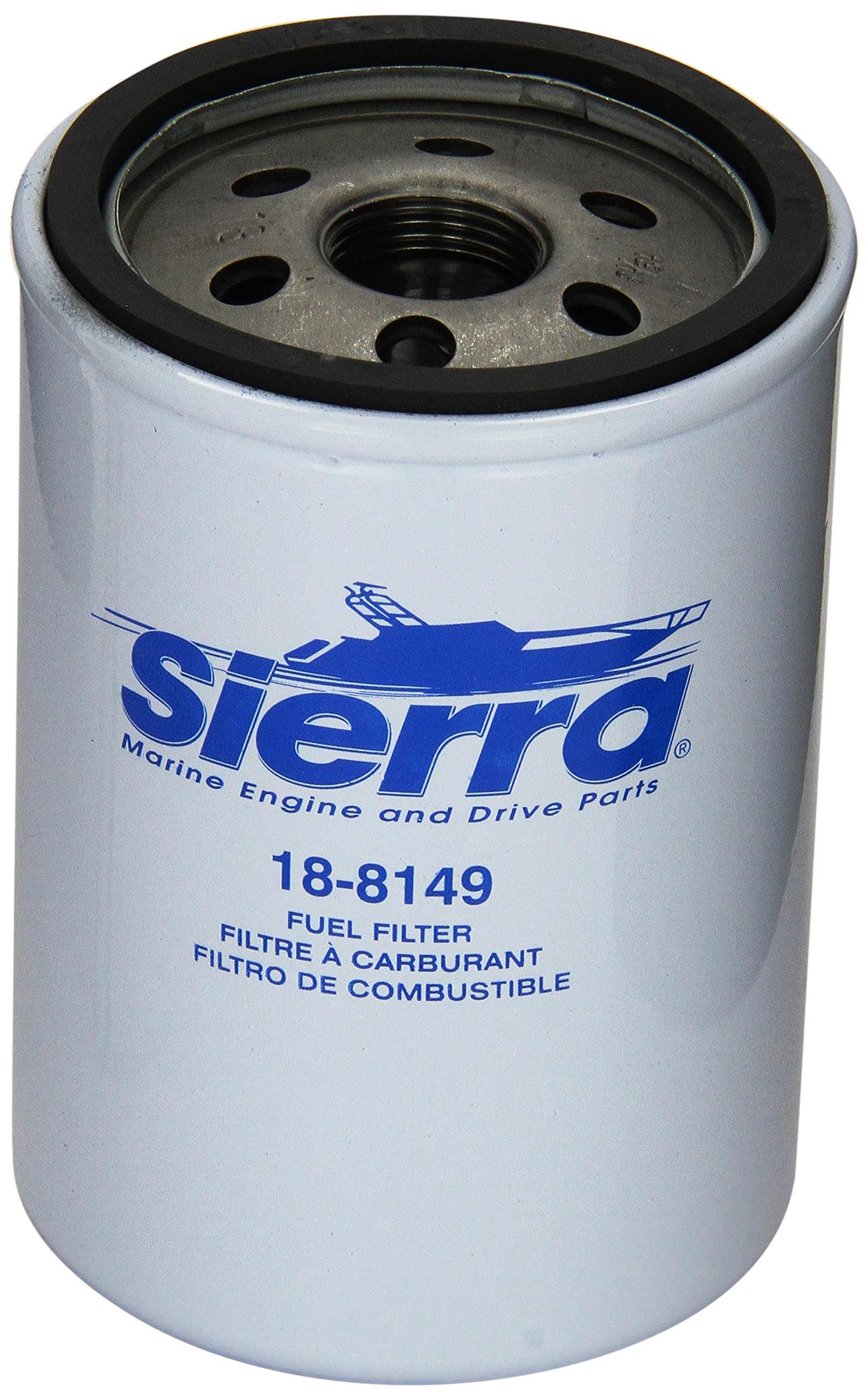 Sierra International 18-8149 High Performance Fuel Water Separator Filter for Diesel Engines - Heavy Duty Filtration for Trucks, Boats & Industrial Equipment