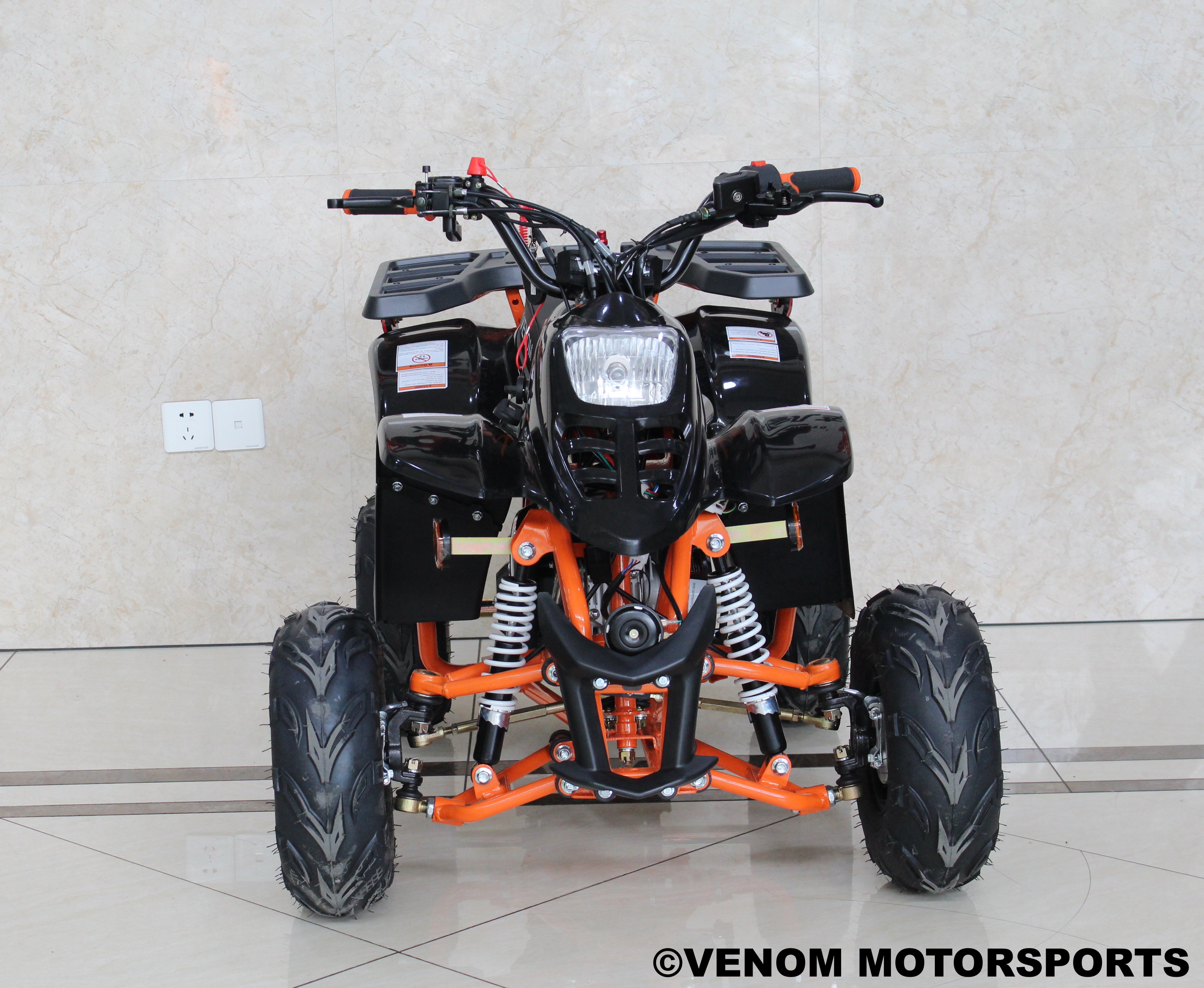 2020 Venom Mini Madix 110cc ATV with Automatic Transmission & Reverse - Kids & Adults Off-Road Adventure Quad for Trail Riding & Backyard Fun