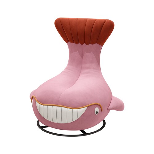 Whale Shaped Kids Sofa - Soft & Playful Children's Furniture for Playroom, Nursery or Bedroom | Cozy Seating for Reading Nook, Playtime & Relaxation