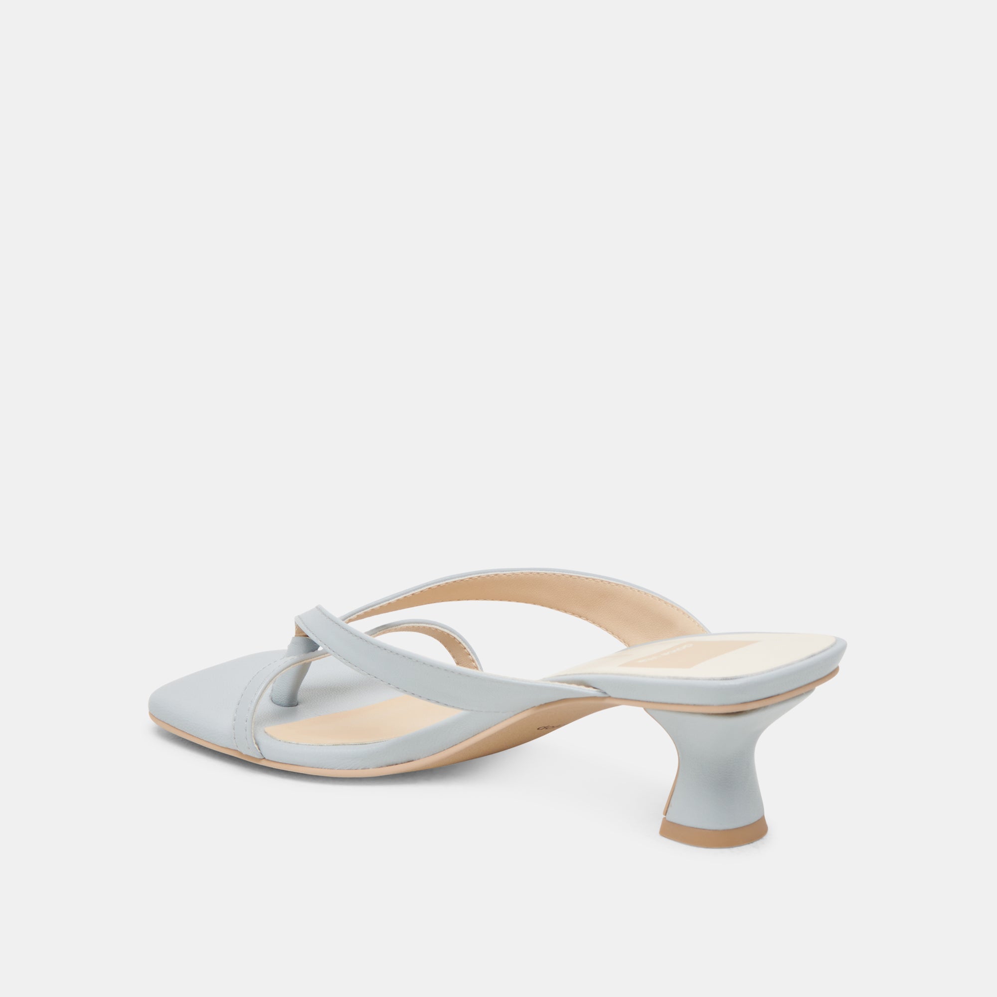 BREVEL Women's Light Blue Leather Heels - Stylish High Heels for Parties, Weddings & Evening Events