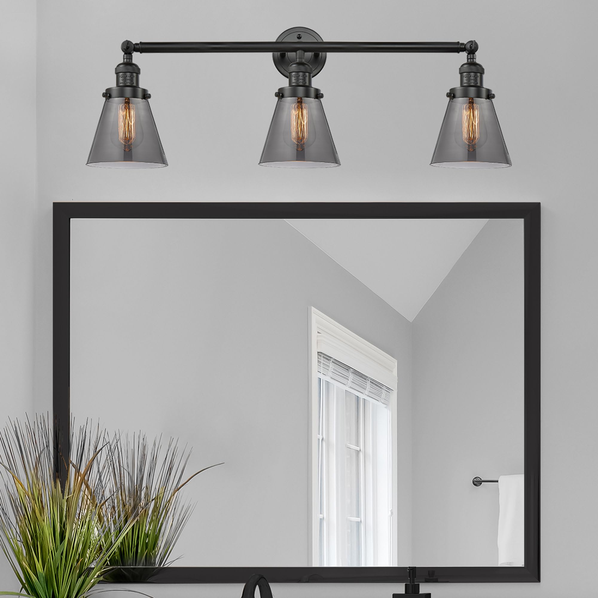 Innovations 205-PC-S-G62 3-Light Adjustable Bathroom Vanity Light Fixture in Polished Chrome - Perfect for Modern Bathroom, Powder Room & Spa Lighting Decor