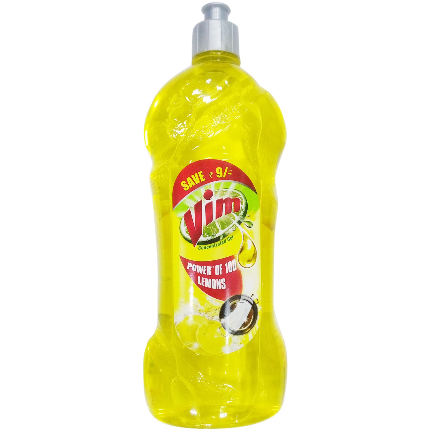 Vim Lemon Dishwashing Liquid - 750ml Bottle | Powerful Grease Cutting Formula for Sparkling Clean Dishes | Ideal for Kitchen, Home & Restaurant Use