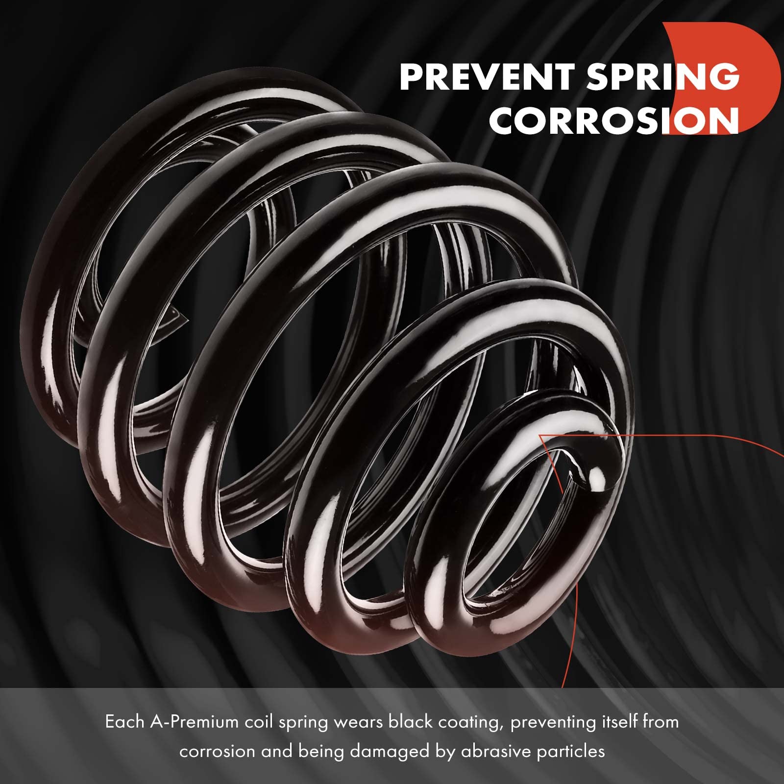 Premium 2-Piece Rear Suspension Coil Spring Set for Jeep Liberty 2002-2007 - Driver & Passenger Side Replacement (Fits Part# 52088696AB, K52088696AB) - Off-Road & Daily Driving Upgrade