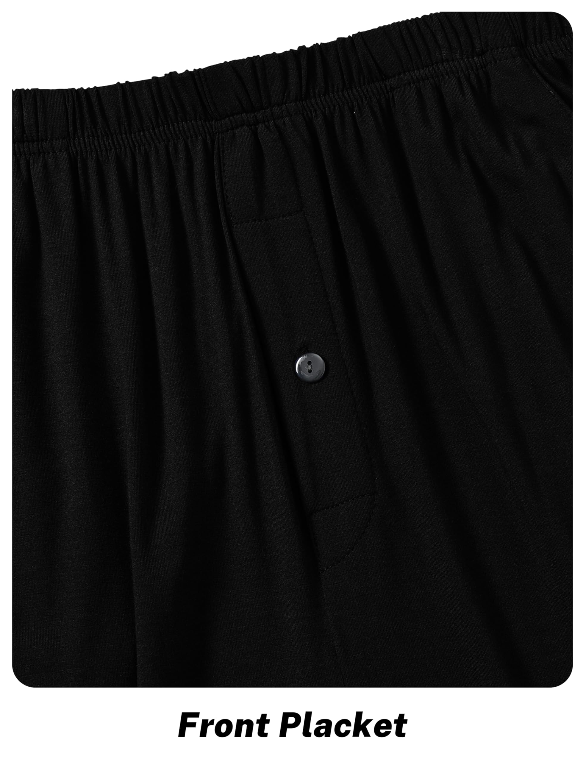JINSHI Men's Modal Pajama Pants - Soft Lounge Sleepwear with Pockets for Home Comfort