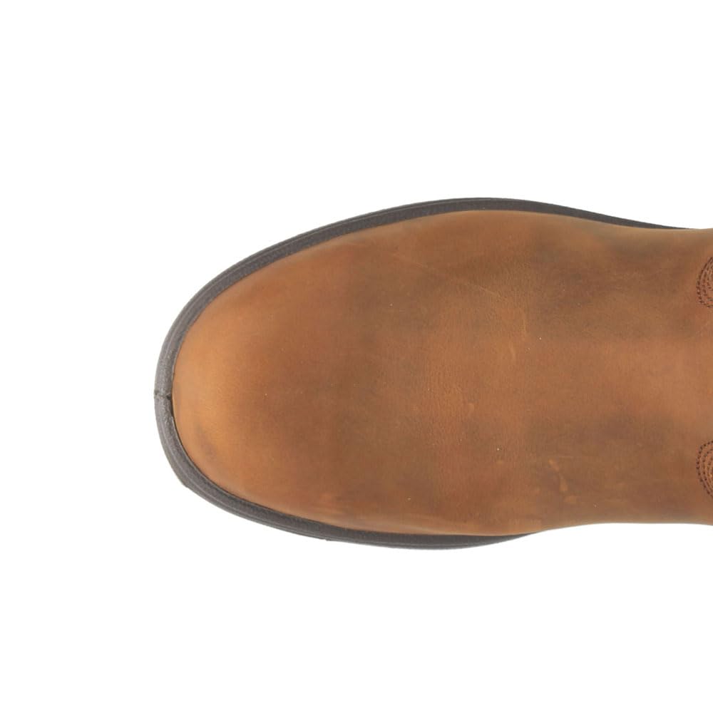 Dan Post Men's Cummins Waterproof Steel Toe Work Boots - Brown Leather Safety Shoes for Construction, Outdoor & Casual Wear