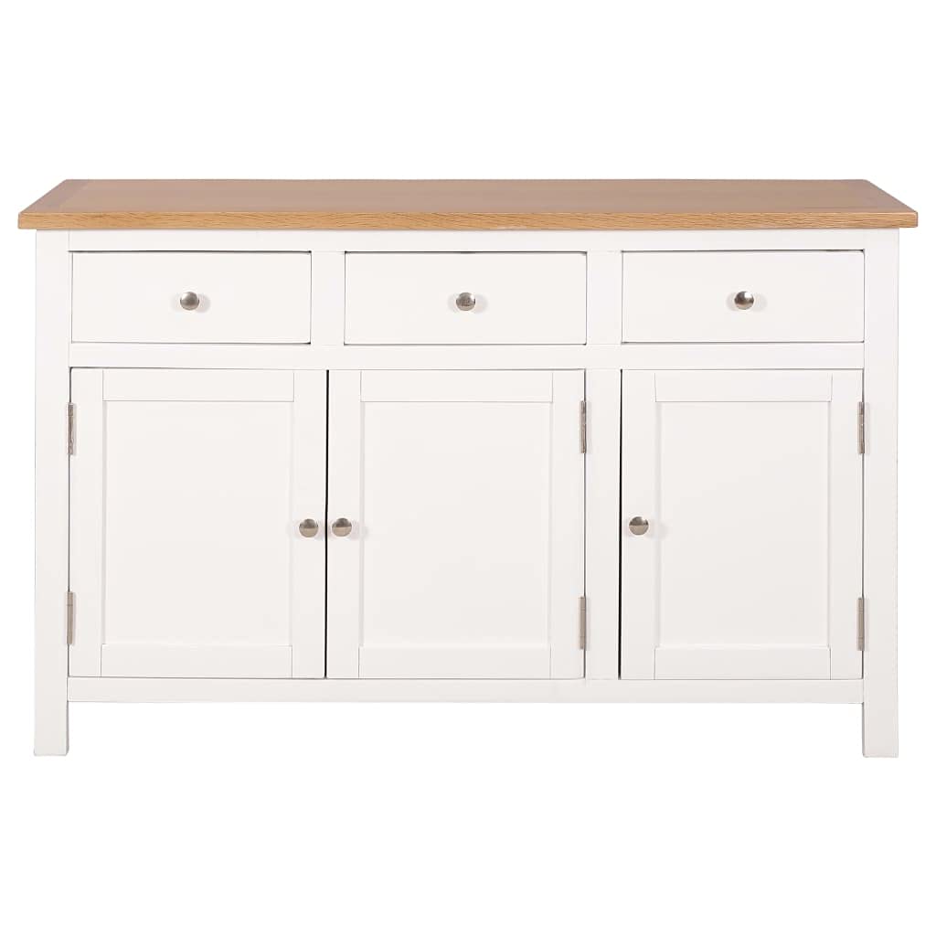 Solid Oak Wood Side Cabinet - 43.3