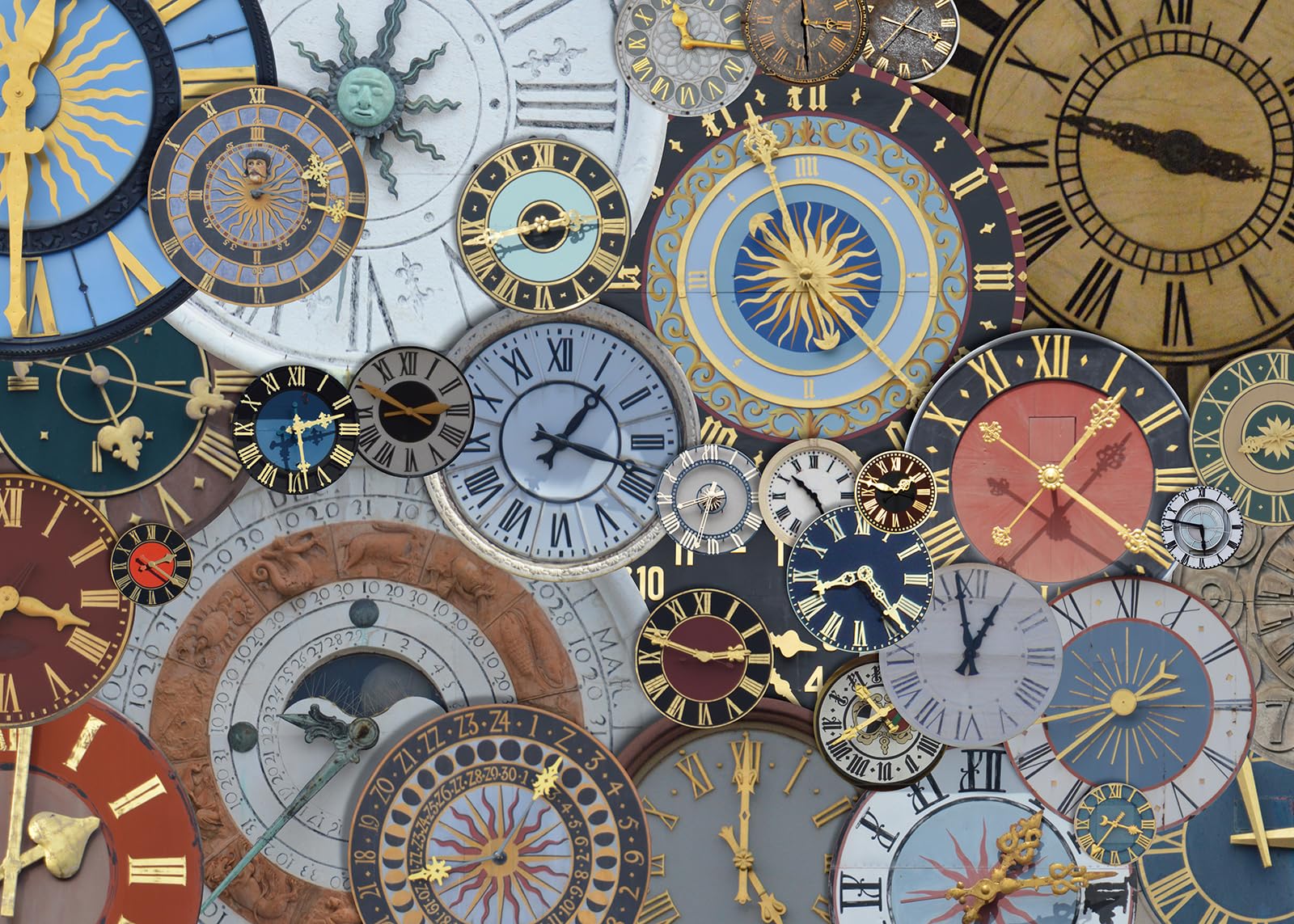 Premium 1000-Piece Jigsaw Puzzle for Adults - Clock Design with Interlocking Pieces & No Dust - Perfect for Home Decor, Birthday Gifts, and Family Game Nights (27.5