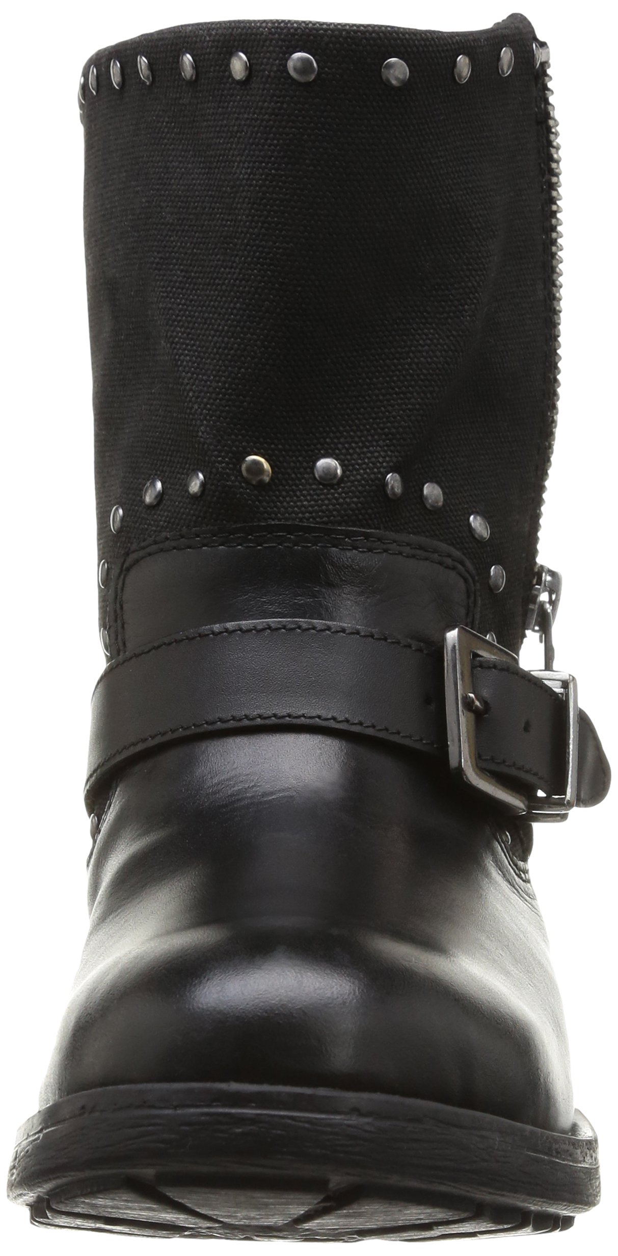 Pepe Jeans Women's Genuine Leather Biker Boots - Stylish Ankle Booties for Motorcycle Riding, Night Out & Fall Fashion