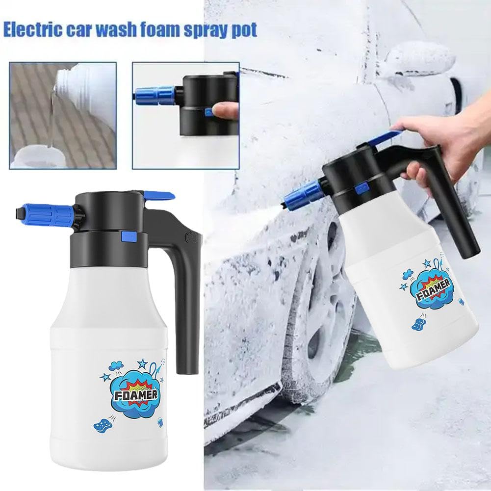 1.5L Electric Foam Sprayer for Car Wash & Gardening - High Pressure Cleaning Tool