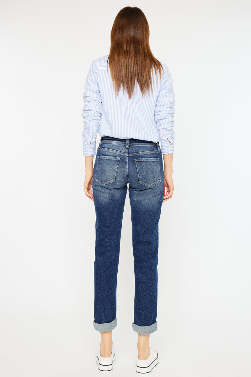 Stylish Filana Mid Rise Boyfriend Jeans for Women - Comfortable Relaxed Fit Denim Pants | Perfect for Casual Outings, Weekend Wear & Everyday Fashion