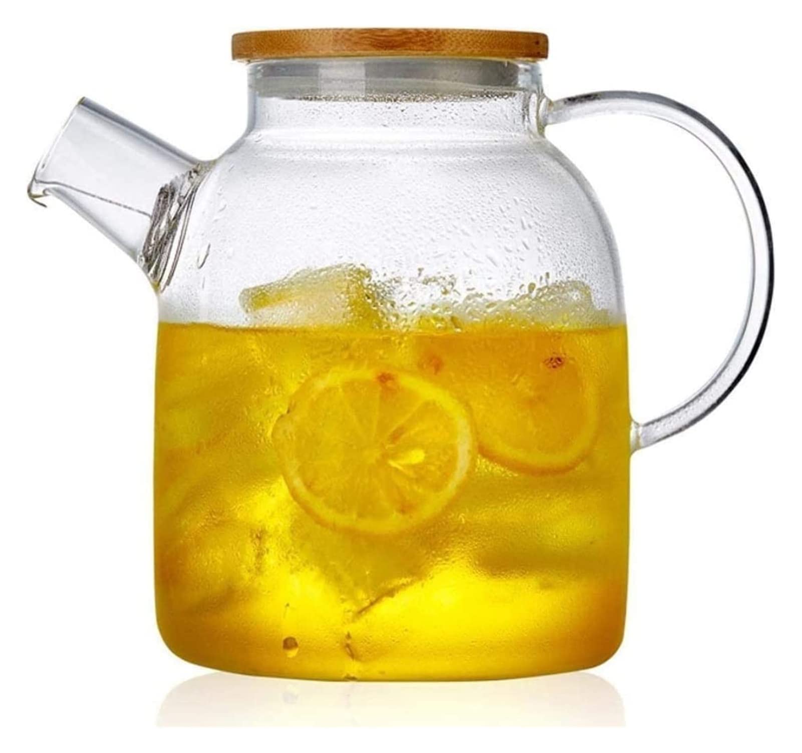 Premium 1600ml Glass Teapot with Infuser - Thickened Heat-Resistant Kettle for Tea Brewing, Flower Tea & Herbal Infusions - Large Capacity Tea Set for Home, Office & Gifts
