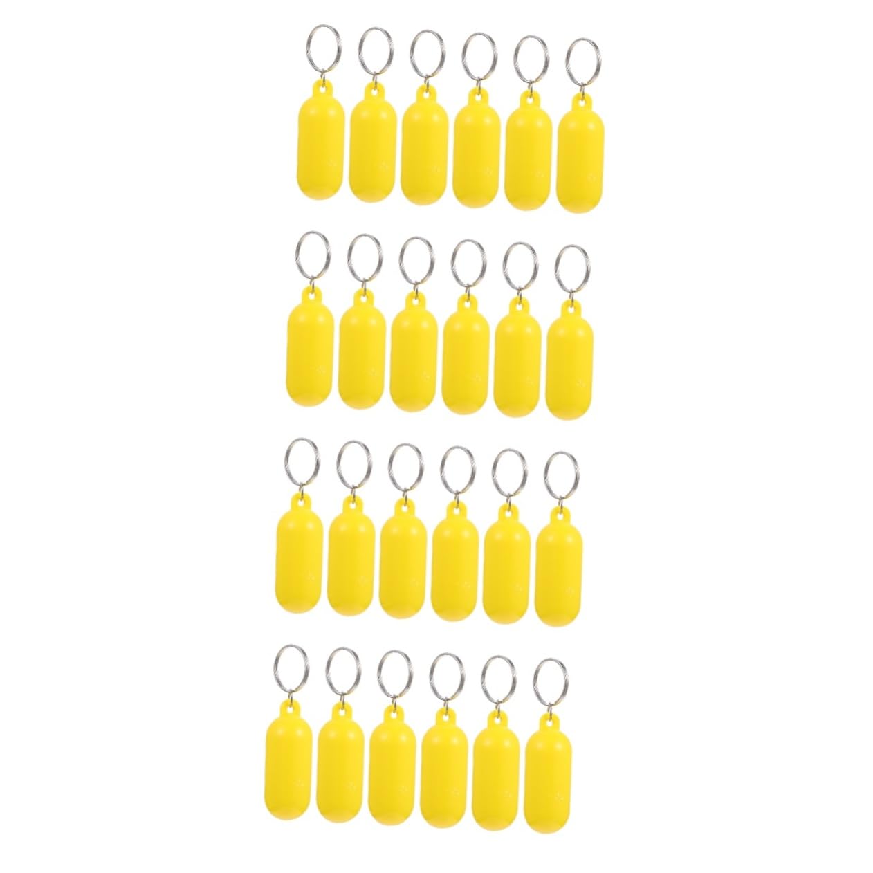Parliky 4 Sets Floating Boat Keychain - Waterproof Keyring for Sailing, Fishing & Water Sports - 6pcs*4 Pack - Perfect for Outdoor Activities, Beach Trips & Marine Adventures