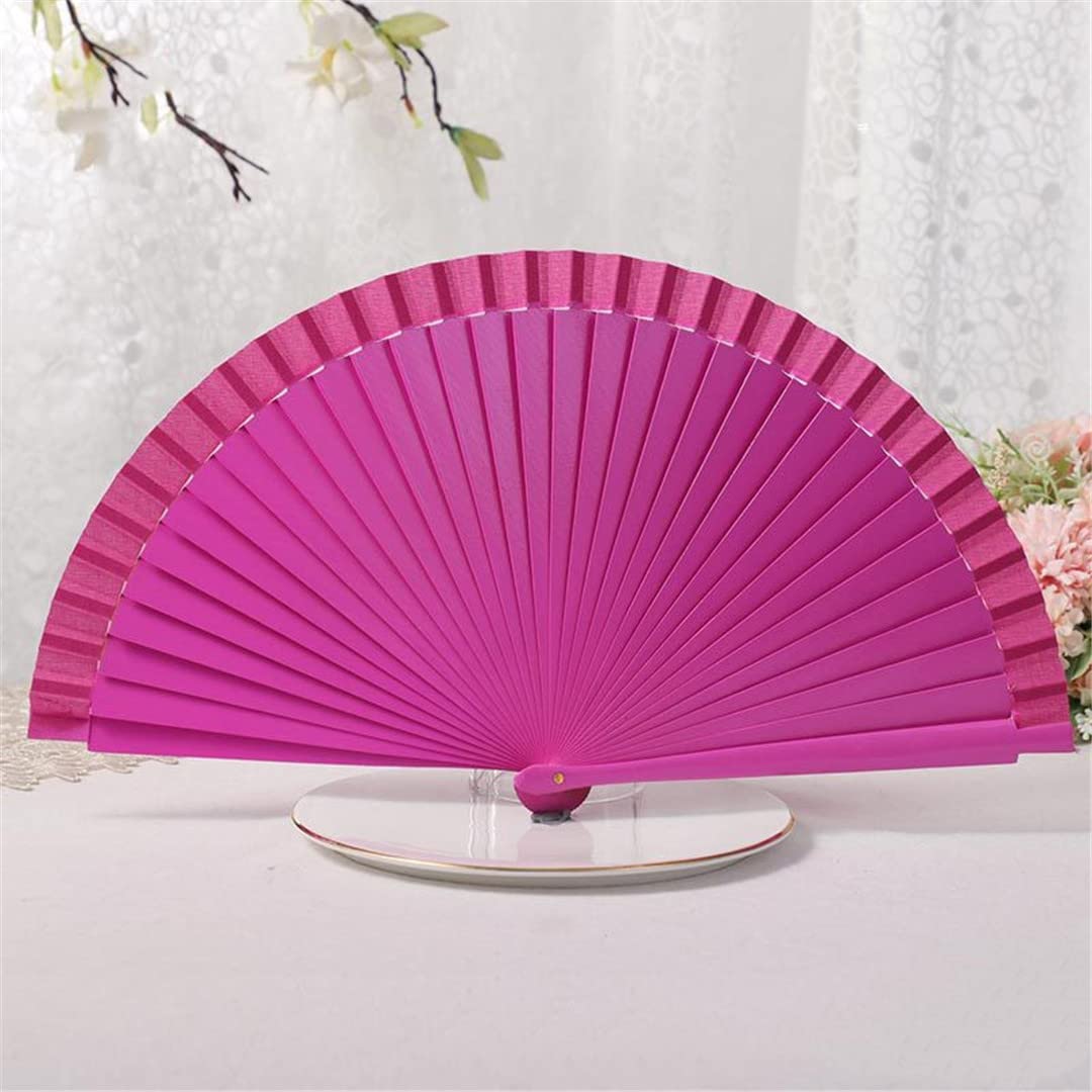 Hand-Painted Spanish Dance Performance Wooden Folding Fan - Traditional Flamenco Wedding Accessory for Brides, Performers & Cultural Events