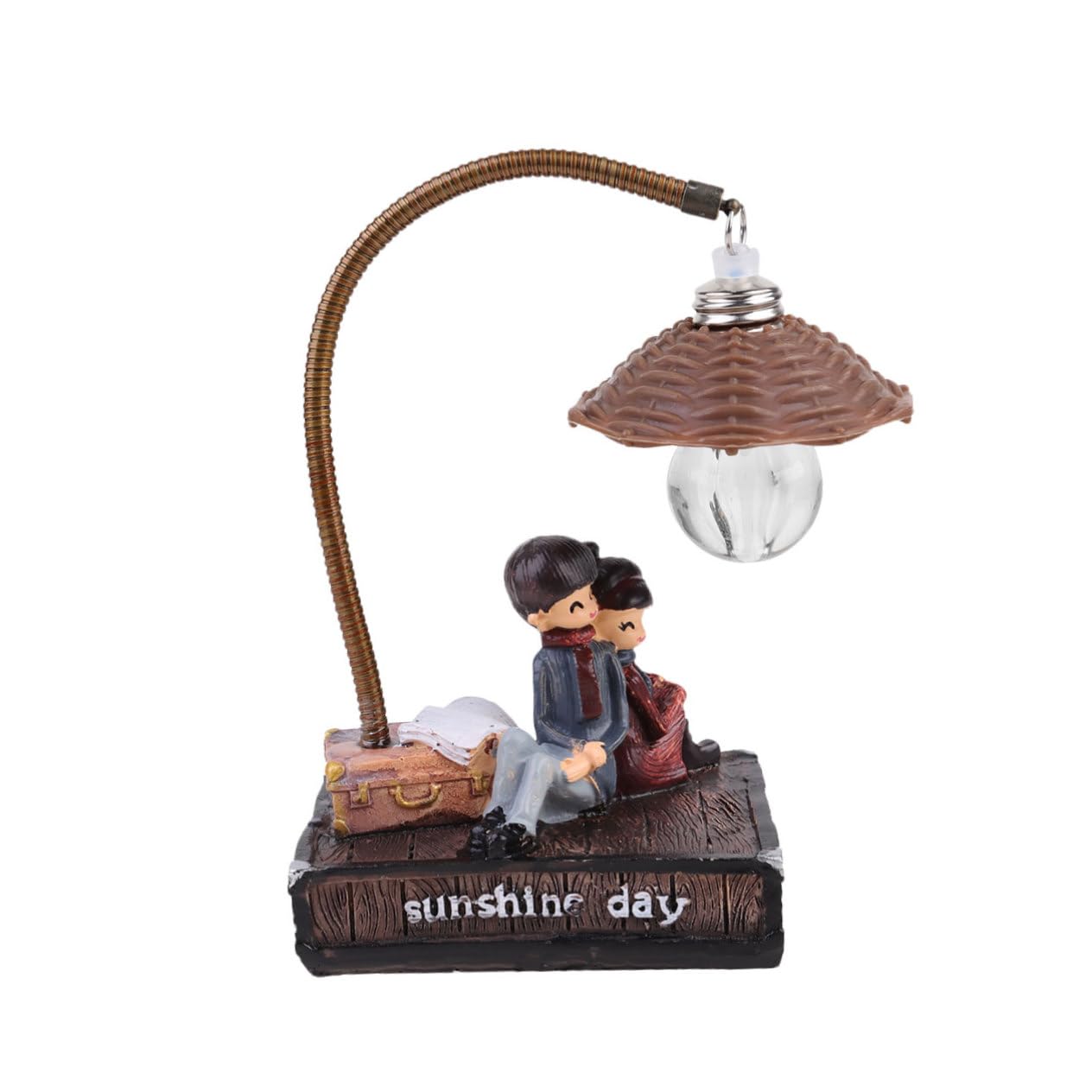 WHAMVOX Romantic Couple Night Light - Handmade Resin Art Lamp for Bedroom, Living Room, Study - Perfect Anniversary Gift for Her, Wedding Decor & Valentine's Day Present - Creates Cozy Ambiance for Date Nights & Relaxation