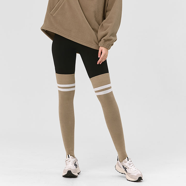 Double Line Over Knee Socks - Women's Fashion Thigh High Socks for Winter, Fall & Spring | Perfect for Outfits, Boots & Casual Wear