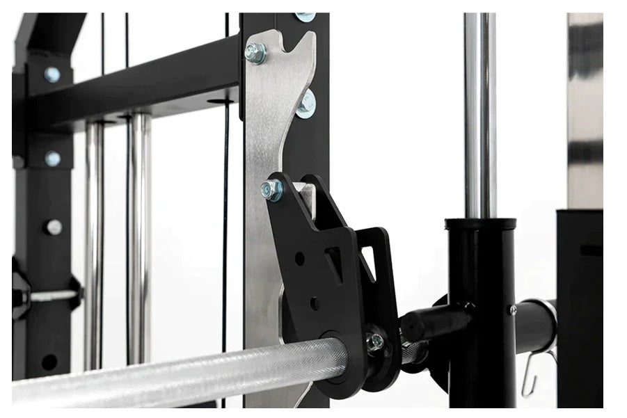 Warrior 801 Pro Power Rack Cage with Smith Machine & Functional Trainer Cable Pulley System - Heavy Duty Home Gym Equipment for Strength Training & Weightlifting - Perfect for Home Workouts & Garage Gym Setup