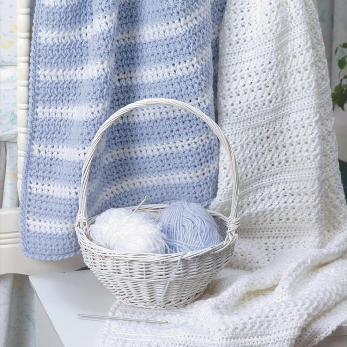 Leisure Arts Afghans On The Double Crochet Book - Easy Afghan Crochet Patterns for Beginners | DIY Home Decor & Gift Ideas