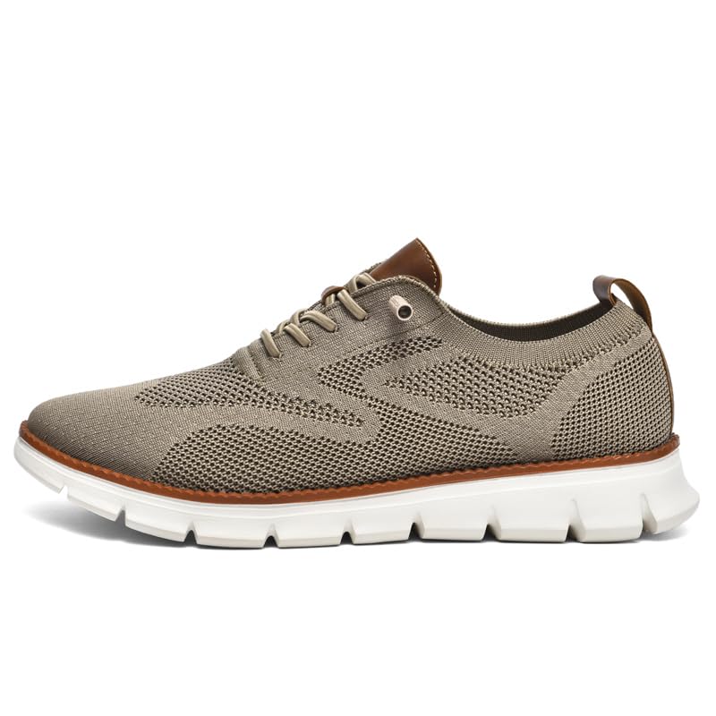 Breeze Men's Oxford Lace-Up Shoes - Lightweight Casual & Comfortable Dress Shoes for Walking | Perfect for Office, Travel & Everyday Wear